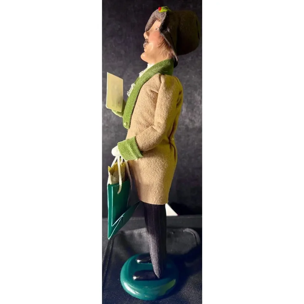 Byers Choice Talbots Man With Card and Gift - Signed - Dated 2003